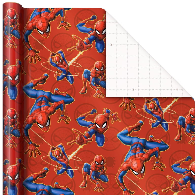 Hallmark Wrapping Paper, 22.5 sq. ft. (Marvel Spider-Man on Red