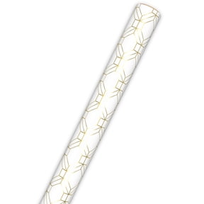 Hallmark Wrapping Paper Roll (Gold Foil Geometric Print) 17.5 sq. ft.