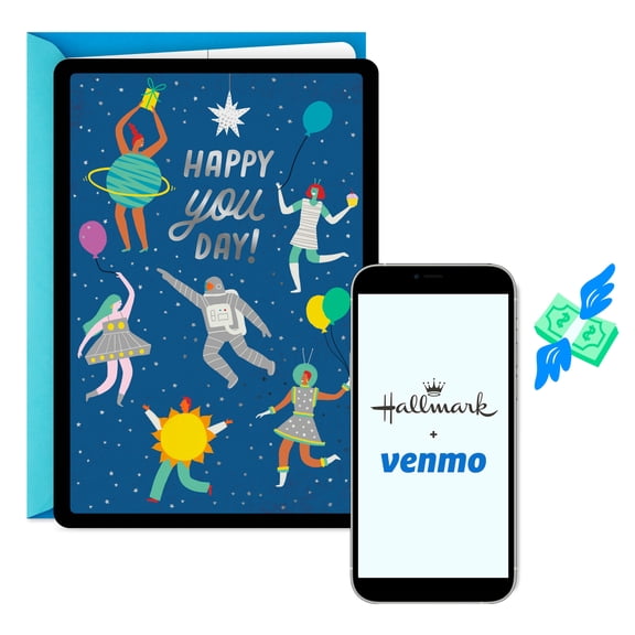 Hallmark and Venmo Birthday Greeting Card ("Happy You Day")