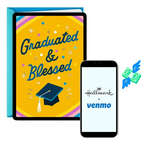 Hallmark and Venmo Graduation Card (Graduated and Blessed)