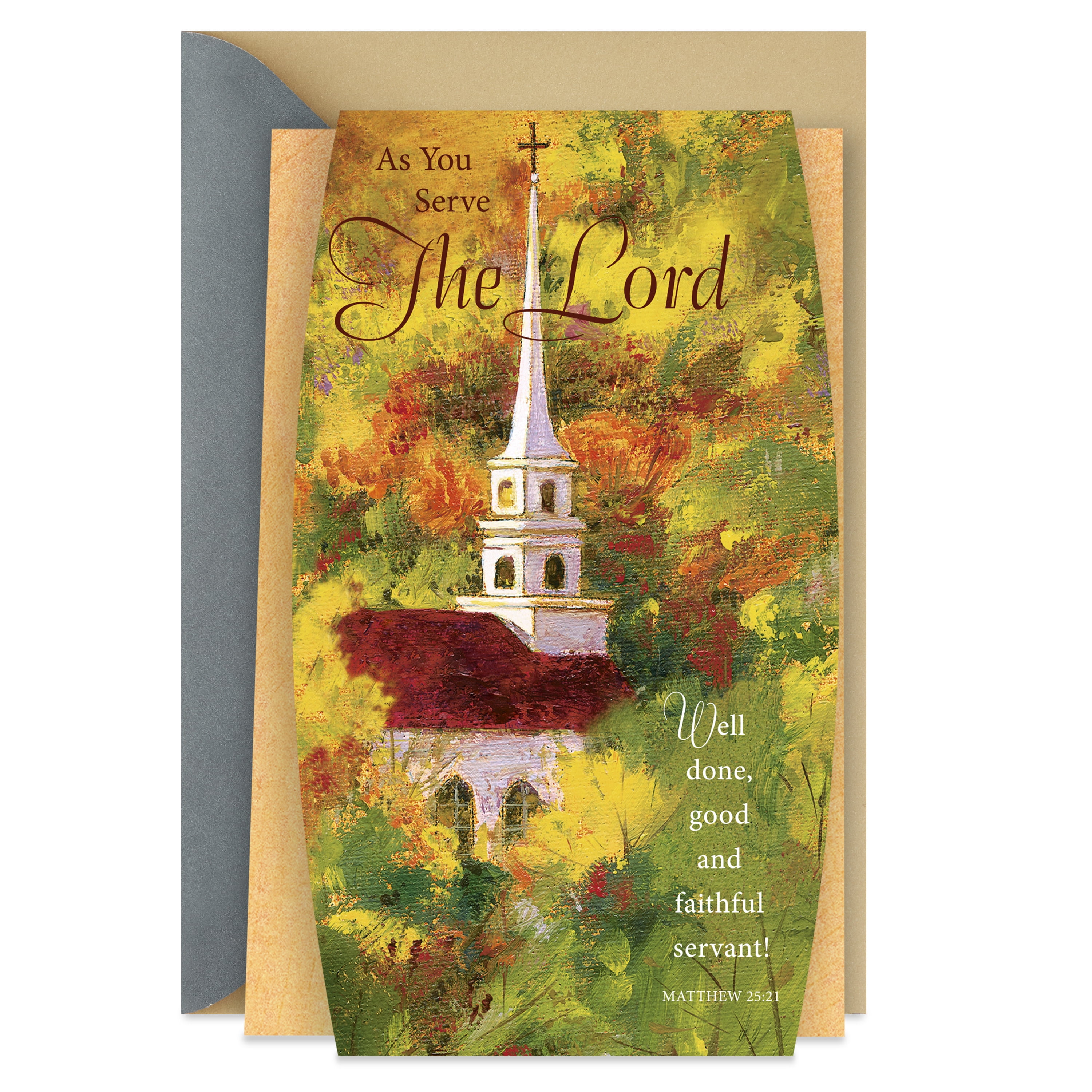DaySpring Religious Thanksgiving Card (Thank You for Your Service), 1 Count