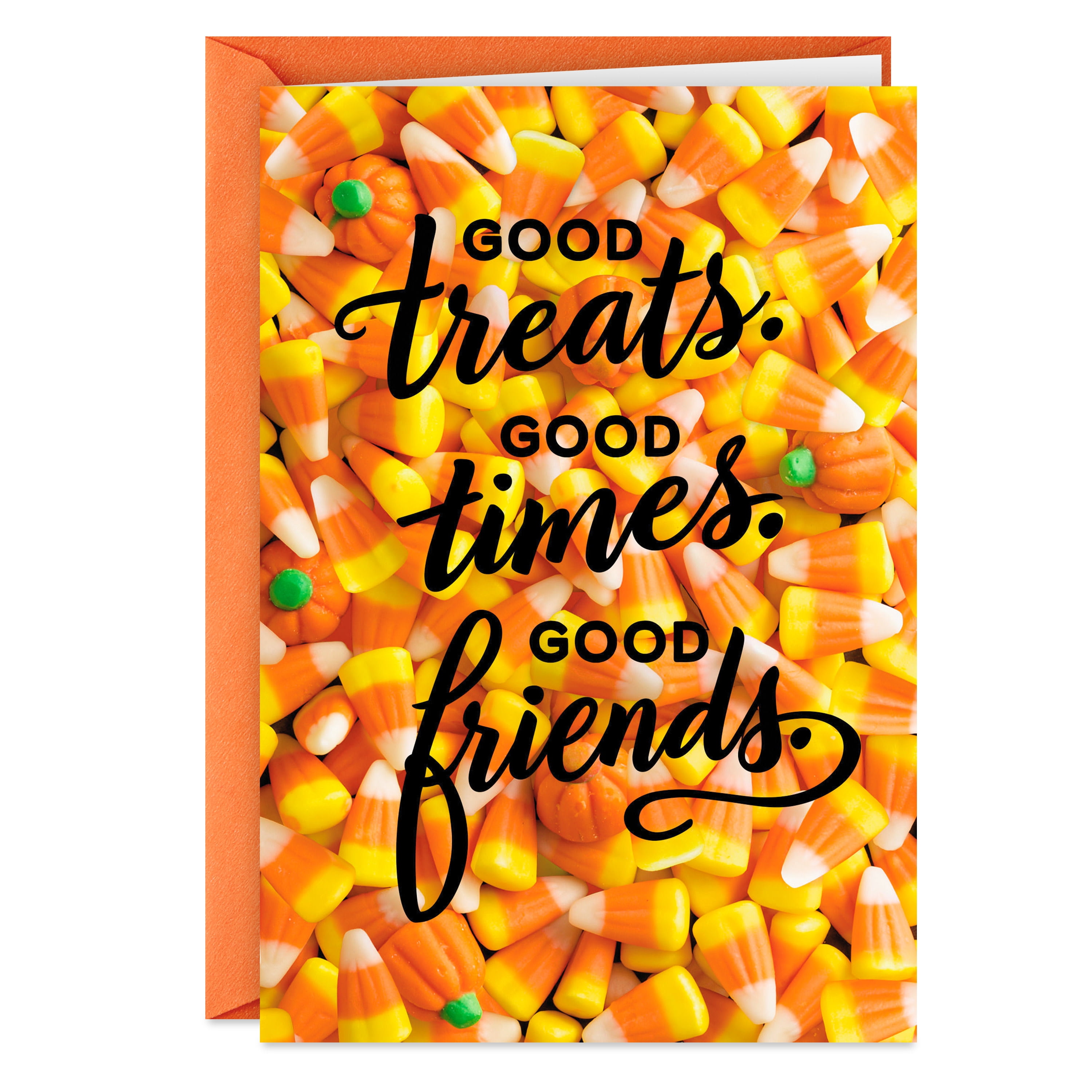 Hallmark Halloween Card (Good Treats, Good Times, Good Friends), 1 Count