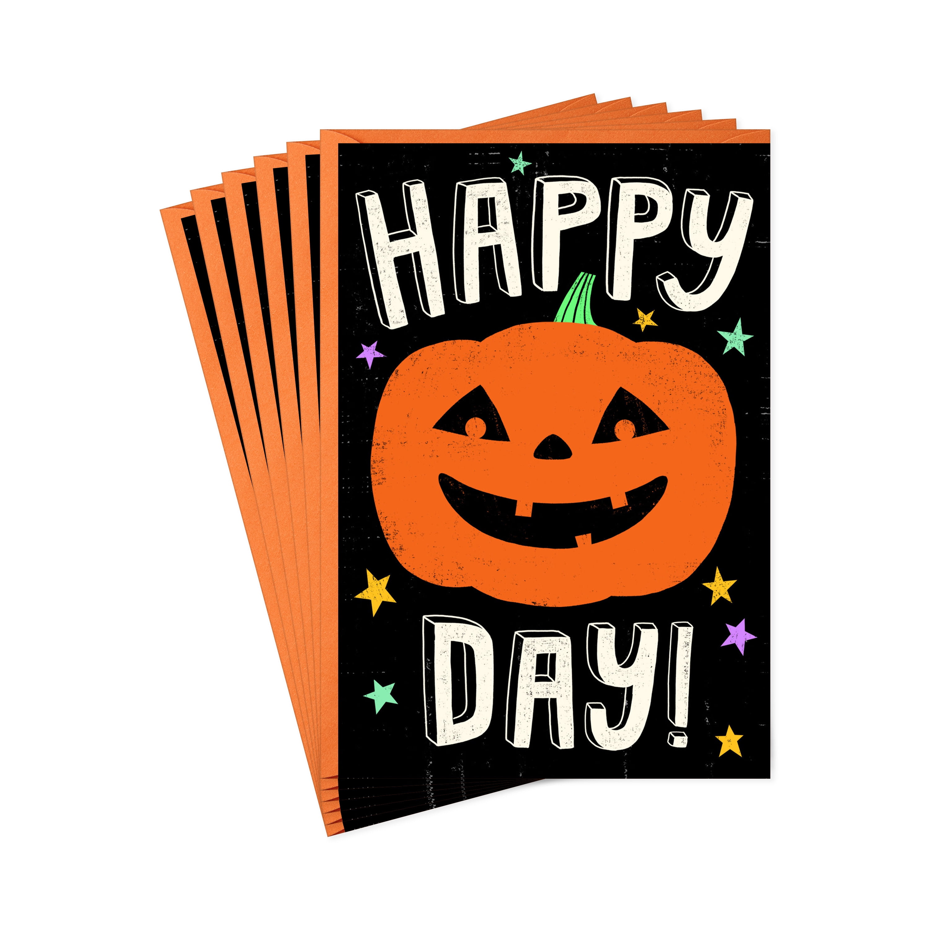 Hallmark Halloween Cards (Happy Pumpkin Day), Pack of 6, 6 Count