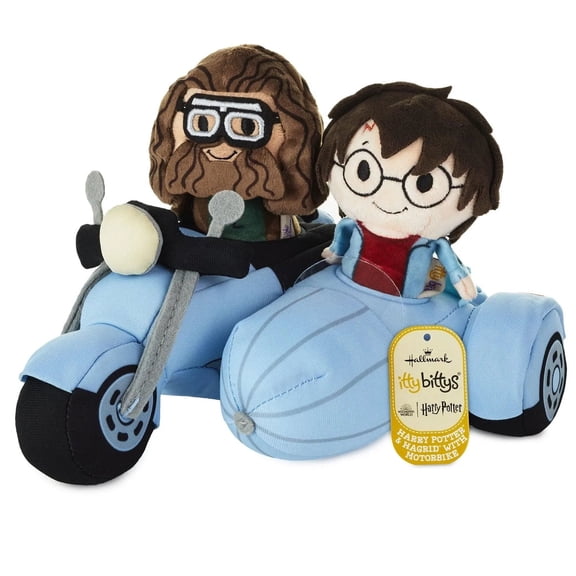 itty bittys Harry Potter and Hagrid With Motorbike Plush, Set of 3