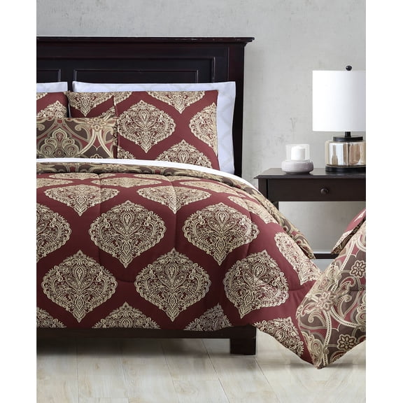 Hallmart Collectibles Brandel Reversible 12 Pieces Comforter Set