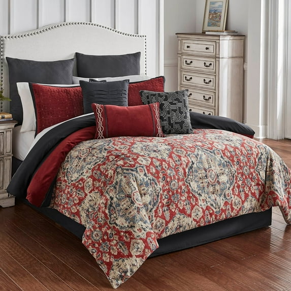 Hallmart Collectibles Riverbrook Home Sadler 10 Piece Comforter Set King 10 Pieces or More