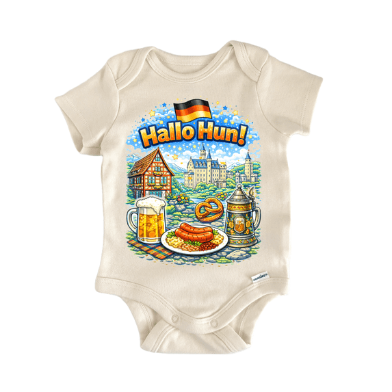 Hallo Hun German Germany - Baby Bodysuit