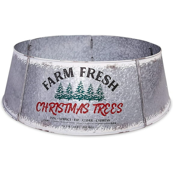 Hallops Galvanized Tree Base Cover, Steel, 22.13 in x 29.75 in x 11.00, 5 Piece