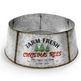 Hallops Galvanized Tree Collar Large to Small Adjustable Metal Skirt