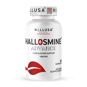 Hallosmine Advance Diosmin 1000mg Circulation & Leg Vein Support, 60 Capsules, Lymphatic Drainage, Swelling & Heavy Legs, HALLUSA NATURAL