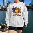 thumbnail image 1 of Hallothanksmas Dachshund Holiday Pumpkin Halloween Xmas Sweatshirt, up to Size 5XL, 1 of 2