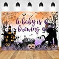 thumbnail image 1 of Hallowe Backdrop Horror Moon Night Scary Pumpkin Lantern Castle Witch Bat Hallowe Baby Photography Background Photo Studio, 1 of 5