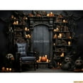 thumbnail image 1 of Hallowe Day Theme Photography Backdrops Props Wagon Flowers Fall Sce With Pumpkin Patch Door Photo Studio Background HW-02, 1 of 5
