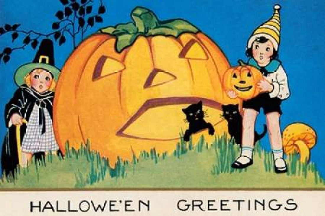 Hallowe en Greetings Canvas Art - Halloween (12 x 18)