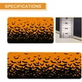 thumbnail image 1 of Halloweeen Kitchen Rugs and Mats Set of 2, Halloweeen Bats Kitchen Mat, Seasonal Holiday Cooking Sets Washable Non-Slip Floor Mats for Halloweeen Kitchen Decor - 17x30 and 17x47 Inch, 1 of 5