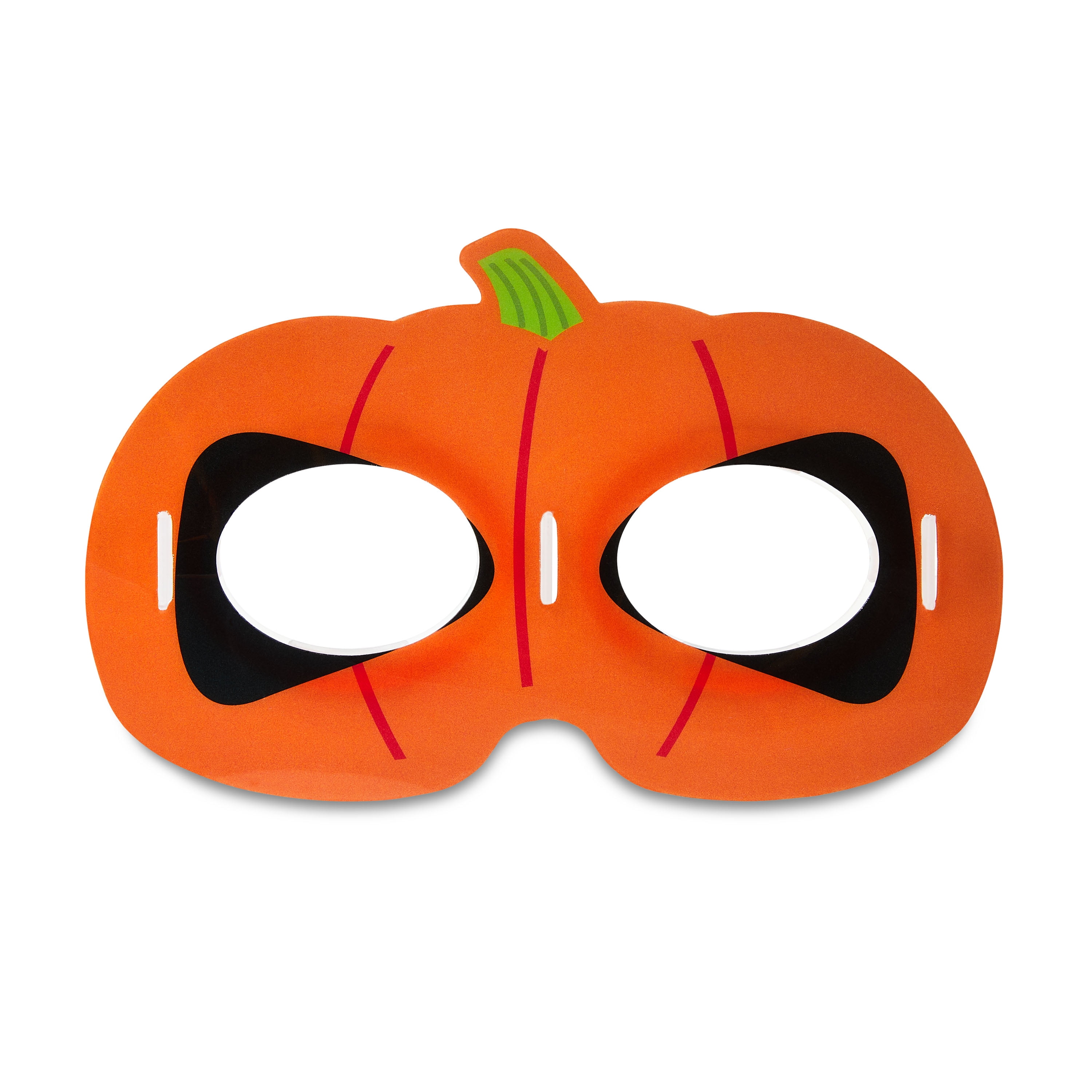 PUMPKIN FACE MASK GOOGLY SPRING EYES Wiggly Moving Plastic Scary Orange  Zombie