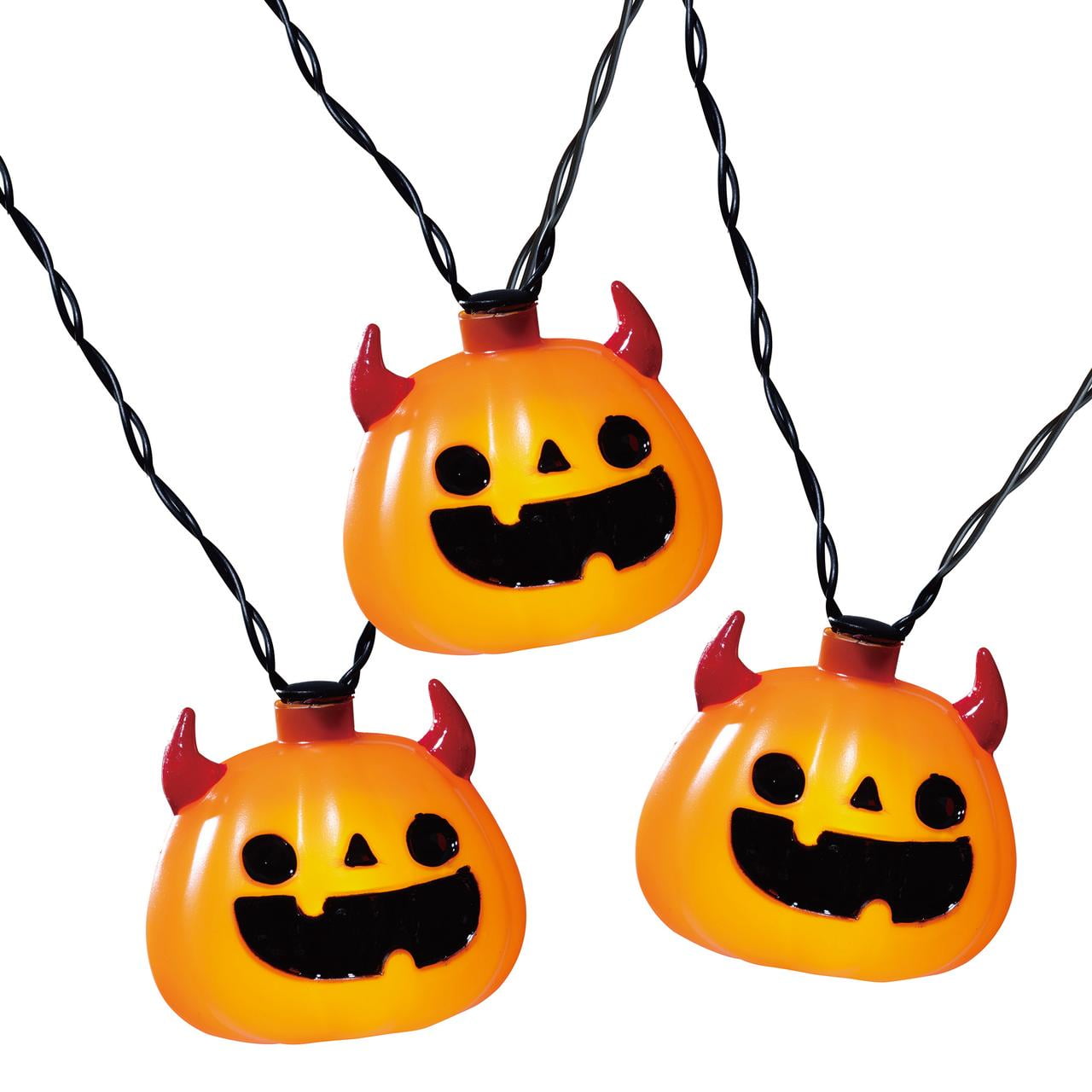 Halloween 10Count Battery Operated LED Monster Lights, 6.5', by Way To