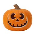 thumbnail image 1 of Halloween 10 Inch Glowing Pumpkin Lantern Decor, Light Up LED Jack O Lantern Figurine for Tabletop Mantel Shelf Entryway Fall Thanksgiving Indoor Home Decoration Accent, 1 of 5
