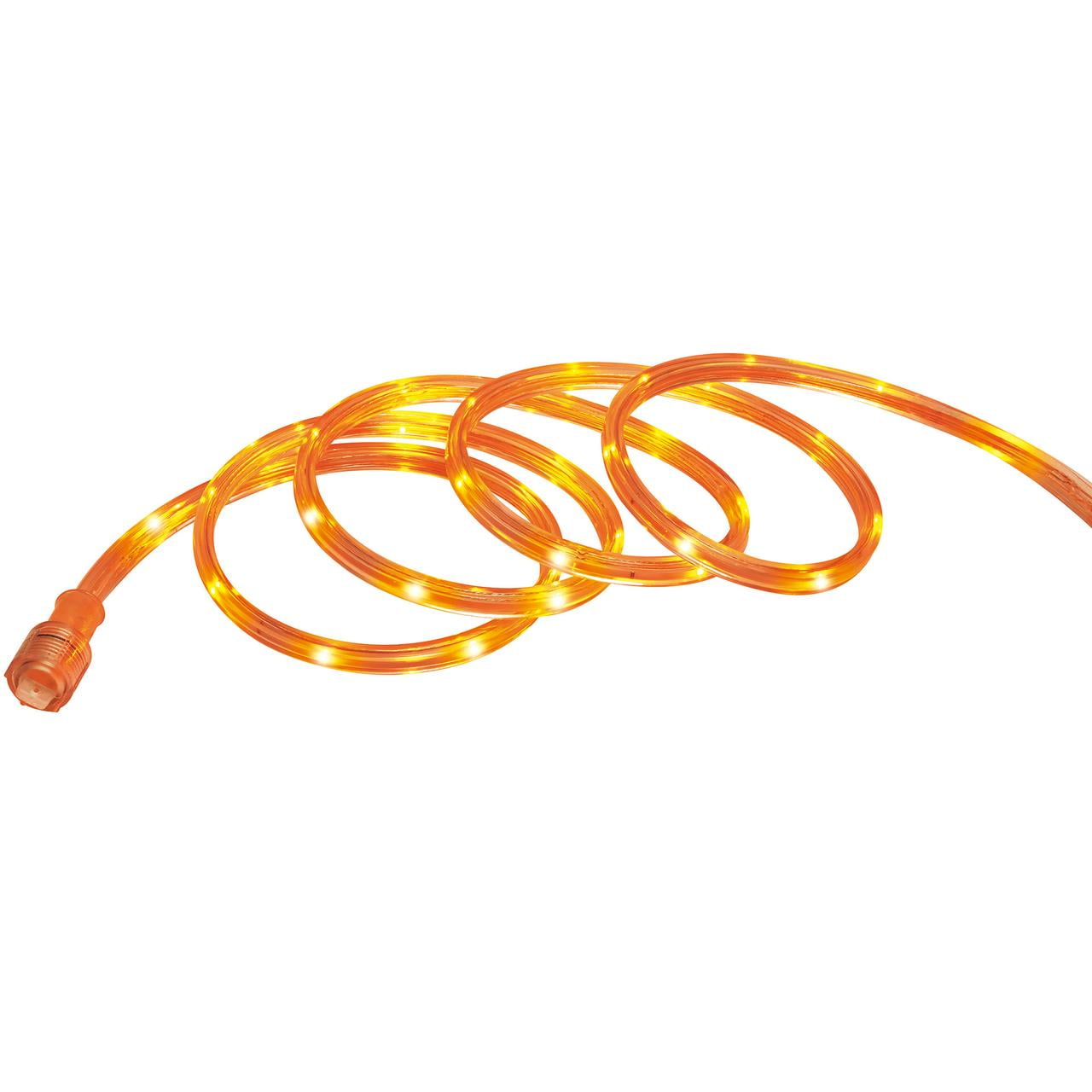 Halloween 12' Orange Indoor Outdoor LED Tape Lights, with AC Adaptor