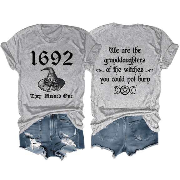 Halloween 1692 They Missed One T-Shirt Witch Shirt Unisex