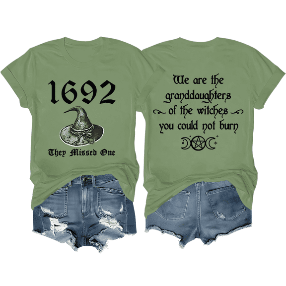 Halloween 1692 They Missed One T-Shirt Witch Shirt Unisex