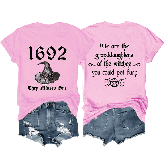 Halloween 1692 They Missed One T-Shirt Witch Shirt Unisex