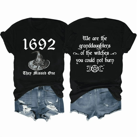 Halloween 1692 They Missed One T-Shirt Witch Shirt Unisex