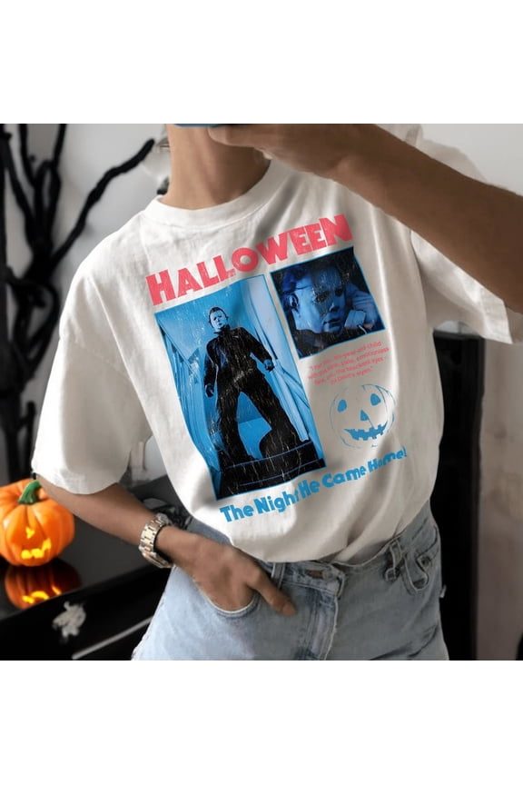 Halloween 1978 Michael Myers Movie T-Shirt | Vintage Horror Movie T-shirt | John Carpenters Halloween Shirt | Unisex Horror Fan Apparel