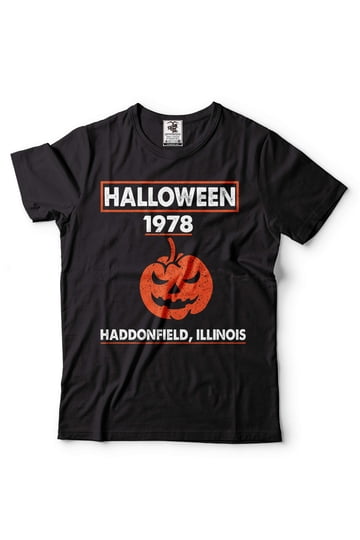T-shirt Haddonfield 78 Halloween - Vintage Film D'horreur 1978, Plusieurs Tailles, Noir