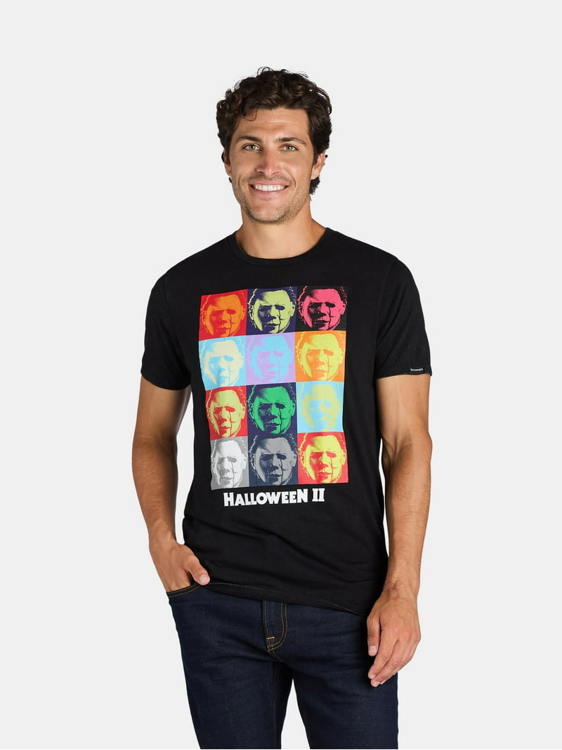 Halloween 2 Men's Michael Myers Graphic Tee with VHS Box, Sizes S