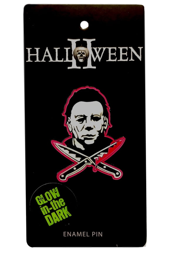 Halloween 2 Michael Myers Glow In The Dark Enamel Pin