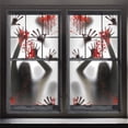 thumbnail image 1 of Halloween 2 Pack Scary Clown Window Door Curtain Hanging Backdrop, Spooky Bloody Horror Decor for Haunted House, Indoor Outdoor Halloween Party Decoration Supplies,E, 1 of 3