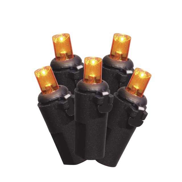 Halloween 20Count Indoor Battery Operated Orange LED Mini Lights, with