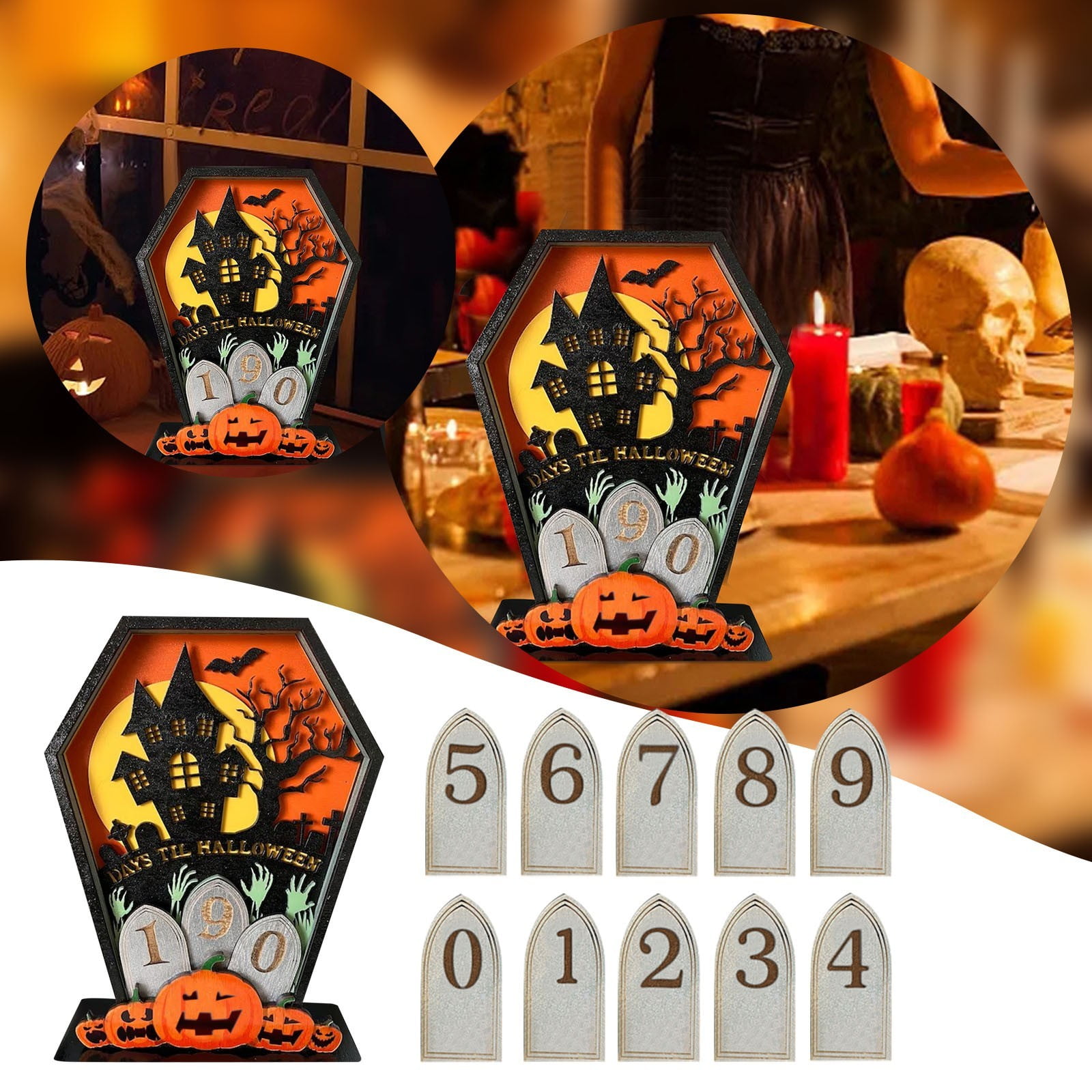 Halloween 2024 1 PCS Whole Year Countdown Calendar 365 Days