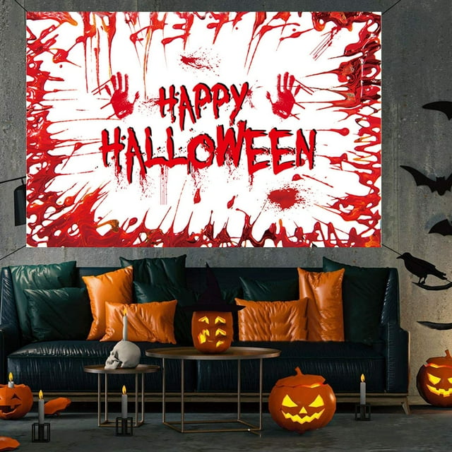 Halloween 2024 Background Party Yard Indoor And Outdoor Flag Printing
