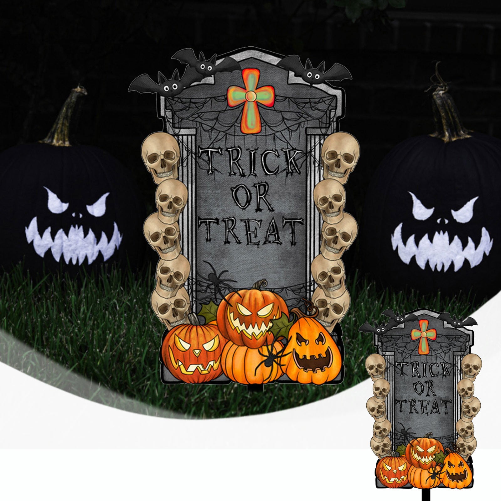 Halloween 2024 Delicate Garden Garden Cemetery Holiday Decoration Plug