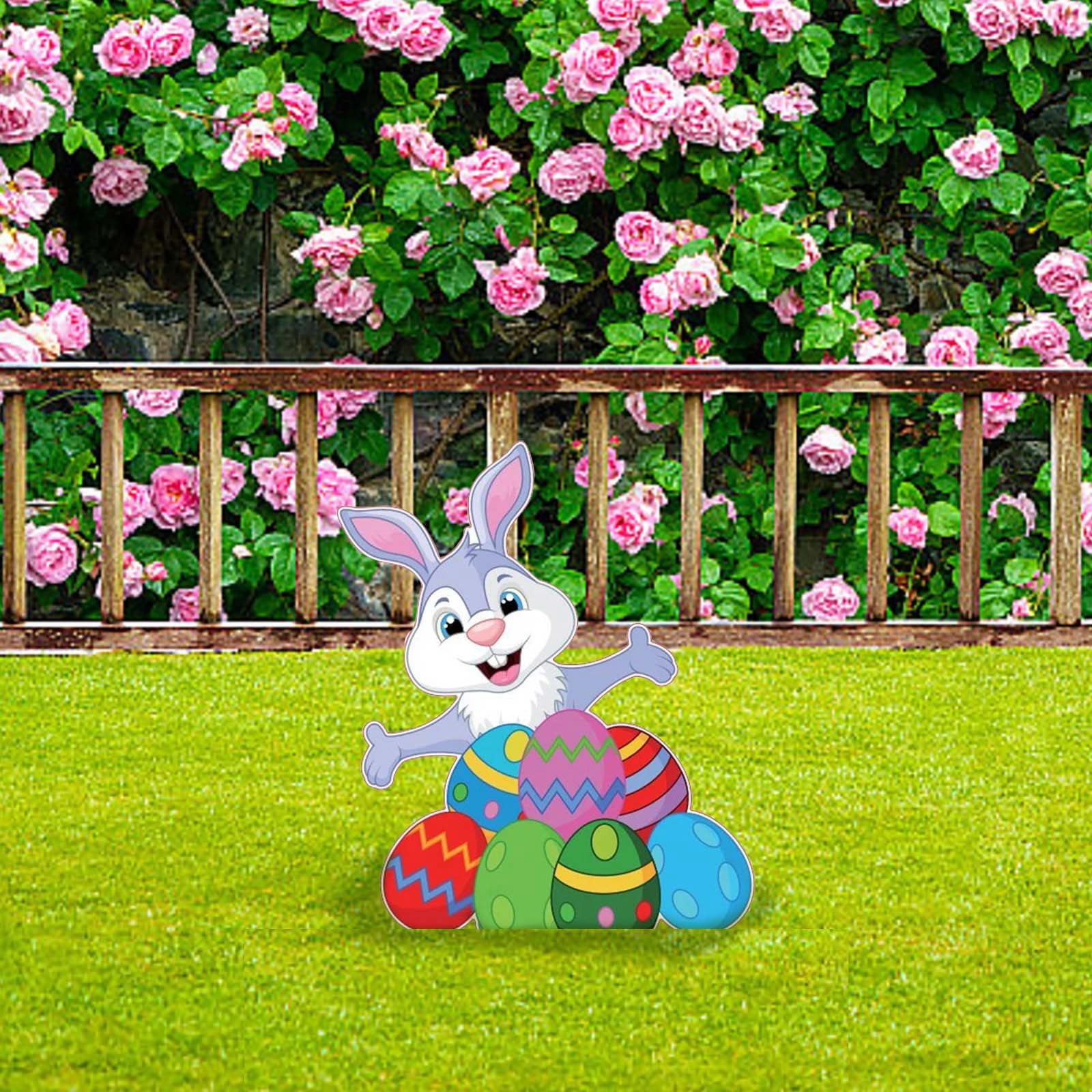 Halloween 2024 Easter Garden Cuttings Easter Signs Animals Decorations