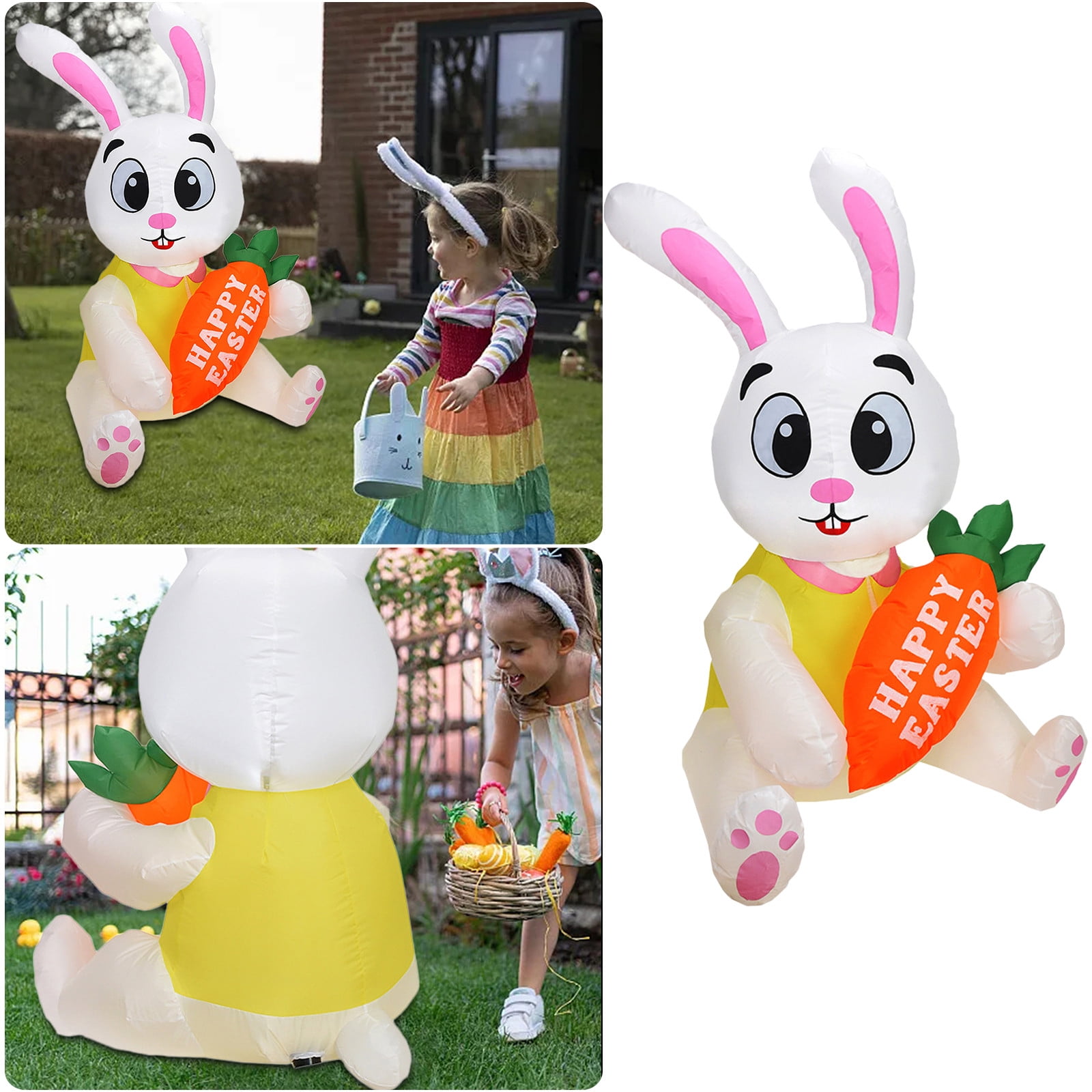 Halloween 2024 Easter Holiday Inflatable Rabbit Outdoor Decoration Cute