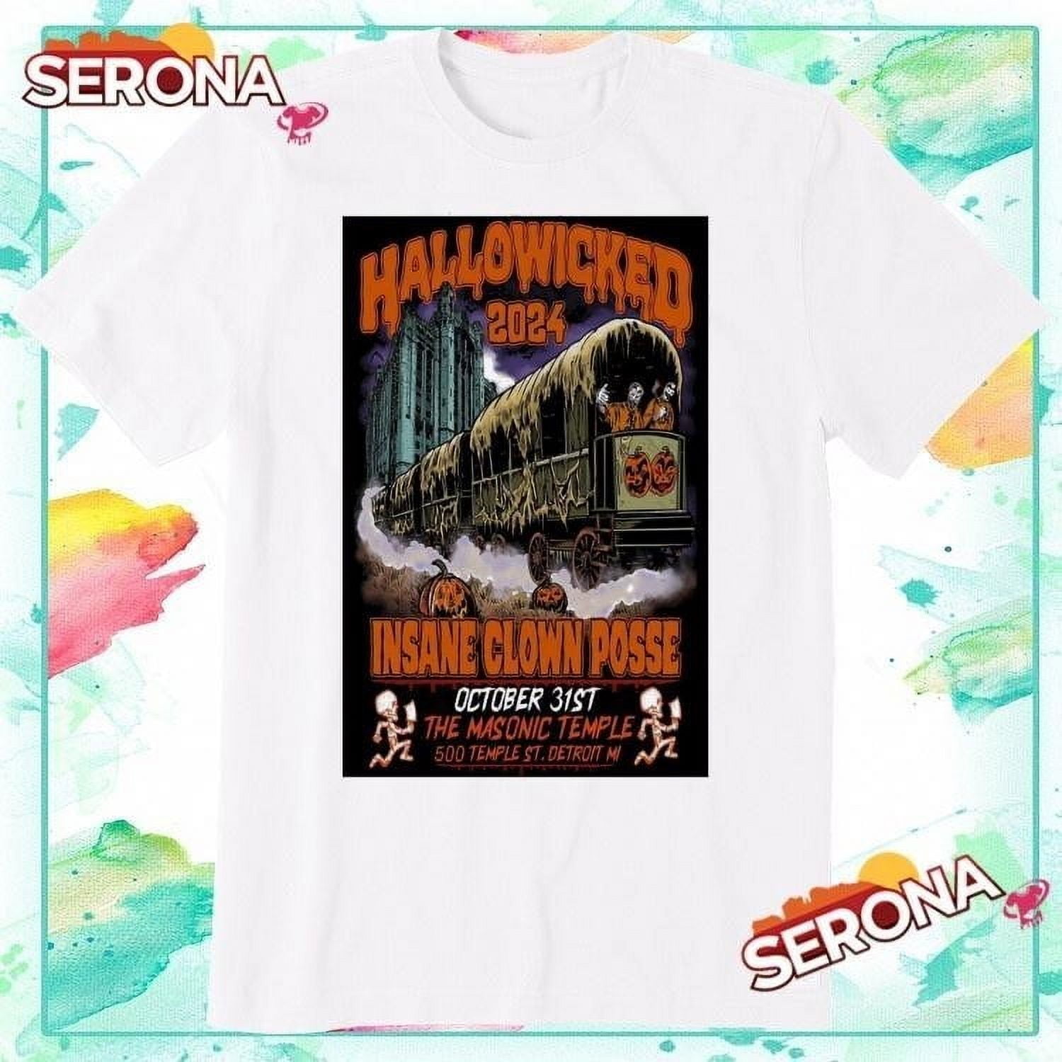 Halloween 2024 Insane Clown Posse October 31st Detroit Mi Concert Shirt