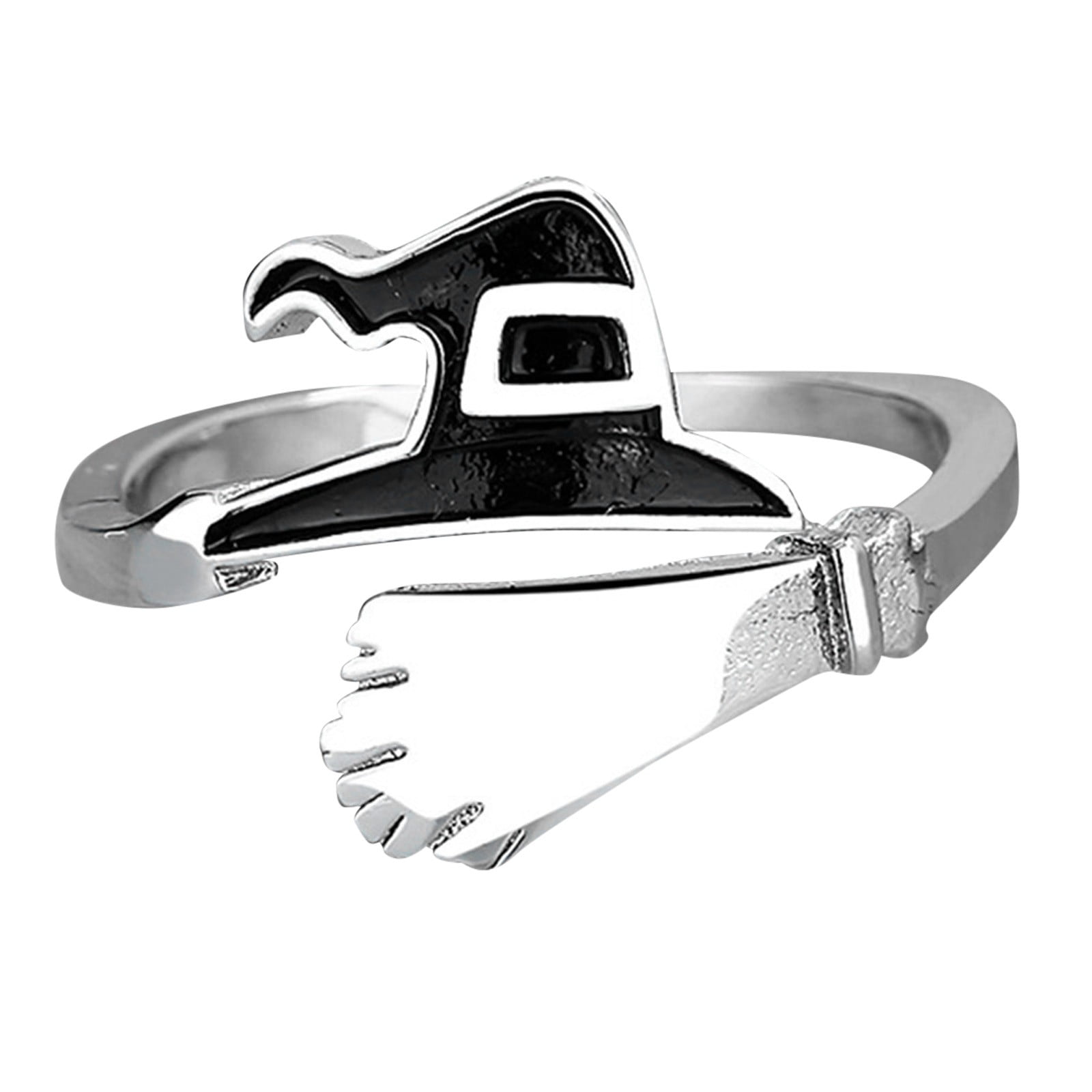 Halloween 2024 Sales 2packs Rings,European Ring Halloween Witch Hat Mop