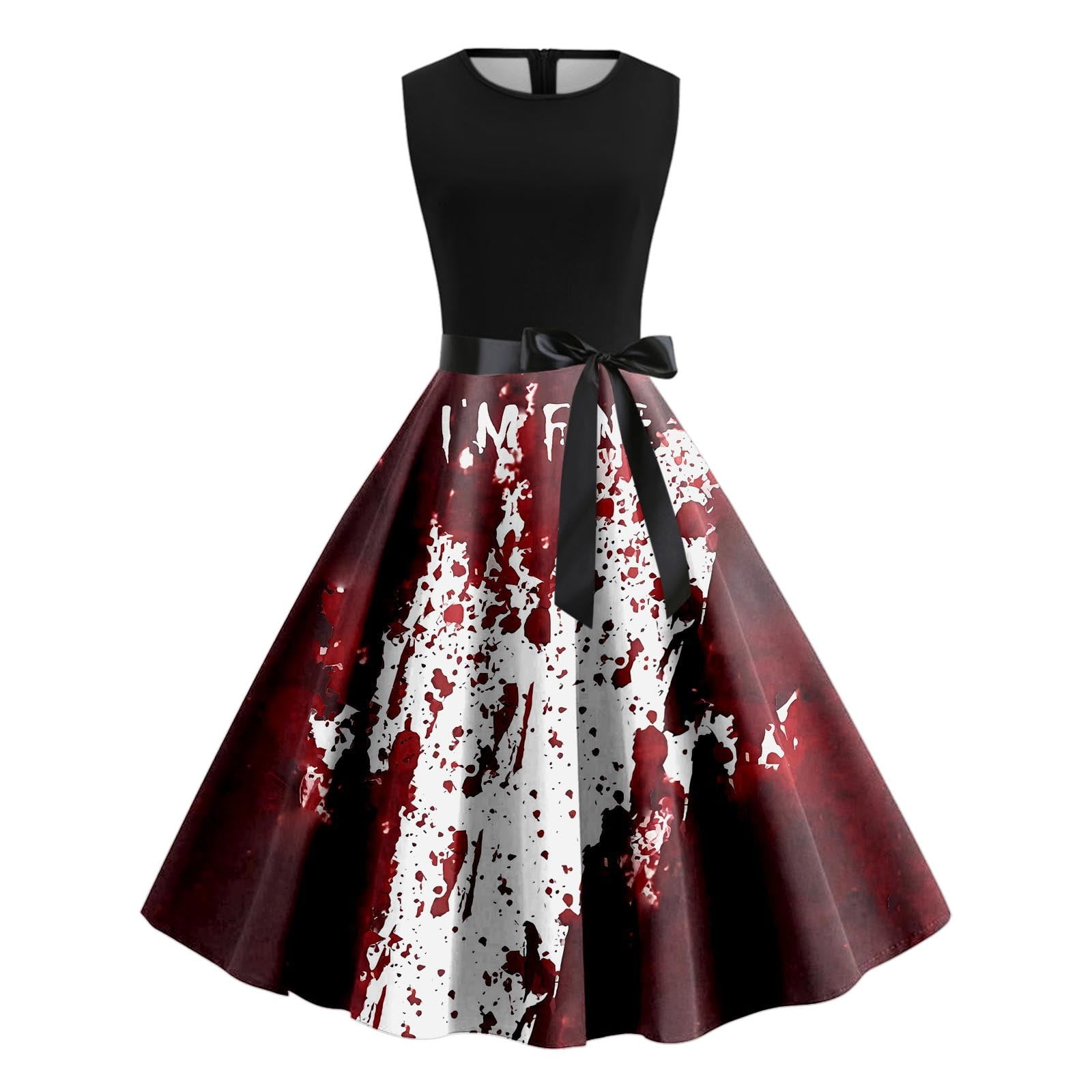 Halloween 2024 Sleeveless Dress For Women Gothic Witch Dress Plus Size