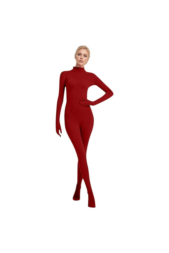 Halloween 2024 Women's Seamless Full Body Catsuit For Dance & Stage Performance Bodysuit