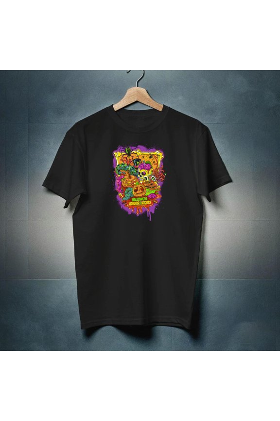 Halloween 2025 Haunted Nights Shirt – Creepy Lil Ghost Graphic Tee Gift for Fans New Instock-TH4694