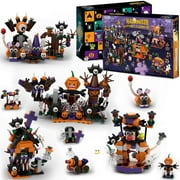 Halloween 24-Day Building Blocks Advent Calendar Set, Fun Blind Box Halloween Decorations Collectibles, Halloween Figures DIY Building Toys, Perfect Halloween Gifts for Boys and Girls of All Ages