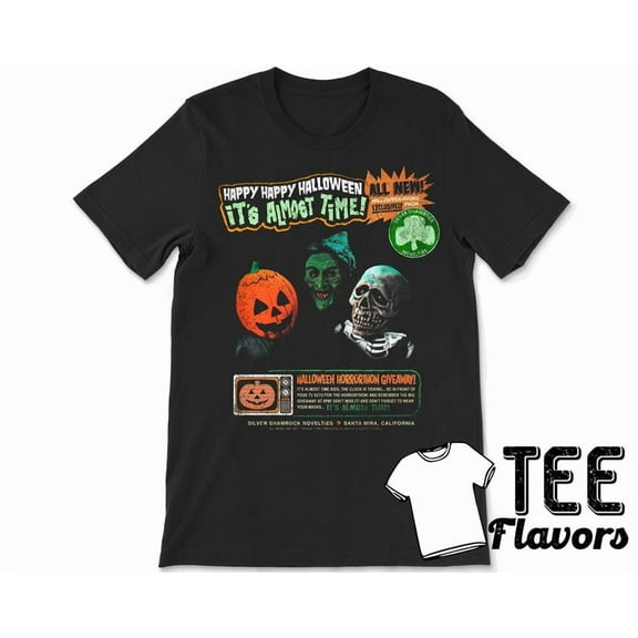 Halloween 3 It's Almost Time Silver Shamrock Movie Tee / T-shirt
