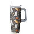 thumbnail image 1 of Halloween 30oz Gift Coffee Tumbler with Handle and Straw Lid – Leak Proof Travel Mug – Pumpkin Spooky Cup, 1 of 5