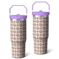 thumbnail image 1 of Halloween 30oz Handheld Travel Tumbler with Handle – Double Wall Stainless Steel Insulated Cup, Flip Straw Lid, Leak-Proof & BPA-Free for Hot and Cold Drinks – Durable Coffee & Juice Mug Black, 1 of 7