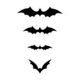 thumbnail image 1 of Halloween 3D Bats Wall Decor,120 Pcs Matte Black Reusable PVC Scary Bat Stickers Realistic Vintage Goth Wall Decals for Indoor Outdoor Gothic Spooky Hallowmas Party Supplies Decorations, 1 of 2