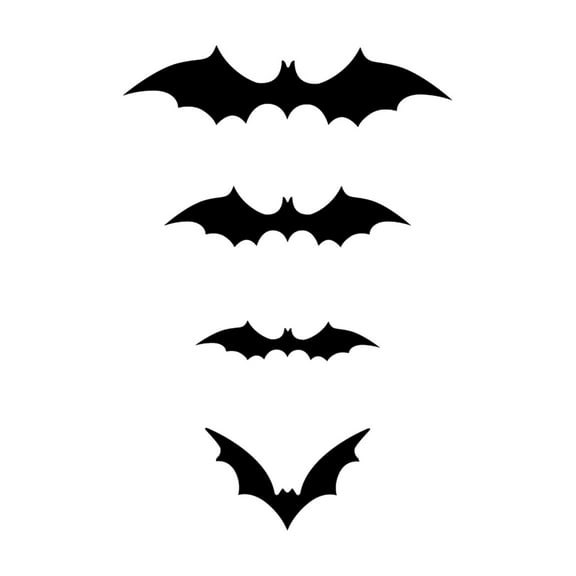 Halloween 3D Bats Wall Decor,120 Pcs Matte Black Reusable PVC Scary Bat Stickers Realistic Vintage Goth Wall Decals for Indoor Outdoor Gothic Spooky Hallowmas Party Supplies Decorations