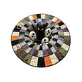 thumbnail image 1 of Halloween 3D Illusion Rug, Spiral Black Cat Mat – 23.6" Soft Velvet Round Doormat for Entryway, Porch & Holiday Decor, 1 of 3
